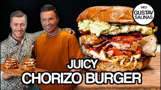 Juicy chorizo burger med GUSTAV SALINAS | Jacob & co.