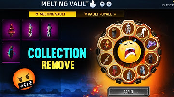 Melting Vault Event Free Fire | Melting Vault event Collection Remove 🤬 Free fire today new event