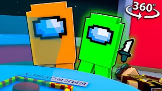 You're the IMPOSTER in Among US! in 360/VR! - Minecraft VR Video