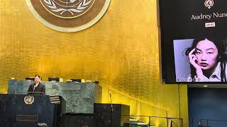 The UN Assembly hosted a historic event to honor women breaking barriers including Audrey Nuna 