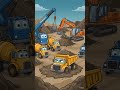 WATCH! Can CONSTRUCTION VEHICLES Save This? #shorts |CONSTRUCTION VEHICLES ANIMATION 3D