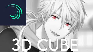 How to do 3D cube transition in Alight Motion // sleepypieck