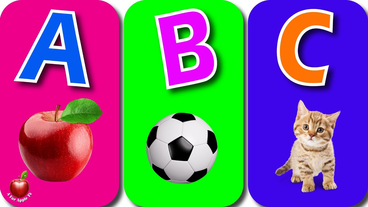 a for apple b for ball c for cat d for dog, Alphabets [Phonics song ...