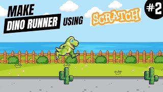 How to Make Dino Runner Game using Scratch | Tutorial #02 screenshot 1