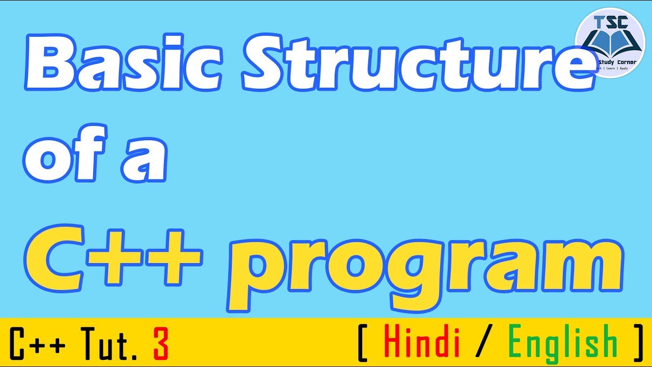 Basic Structure of a C++ Program | C++ Tutorials in हिंदी/English ...
