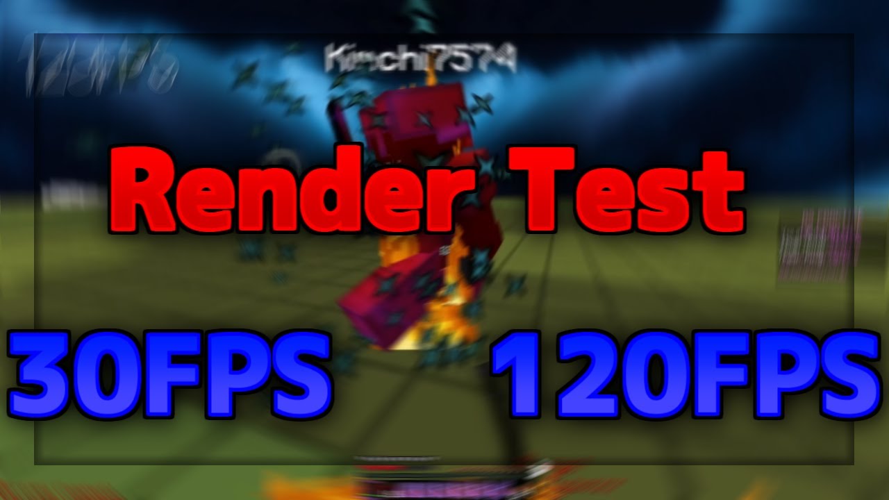 【Minecraft】120FPS vs 60FPS vs 30FPS Render test - YouTube