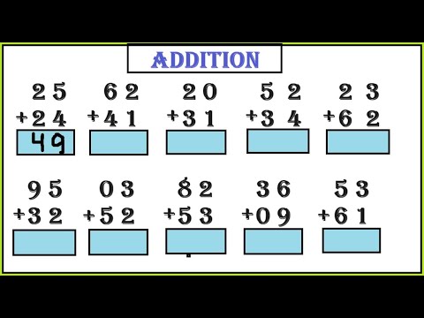 Addition of Two Digit Number | Simple Addition for Kids | 2 Digit ...