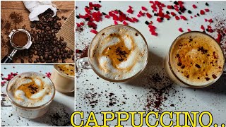 cappuccino coffee/ बिना मशीन के झाग वाली कैपुचिनो बनाने का आसान तरीका/EF/