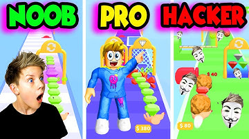 Can We Go NOOB to PRO to HACKER in Gem Stack! Prezley