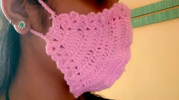 How to Crochet Quick and Easy Face Mask #crochettutorial #crochetfacemask #crochetmask