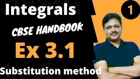 integrals | CBSE HANDBOOK Ex 3.1 | Applied Maths Class 12 | Gaur Classes