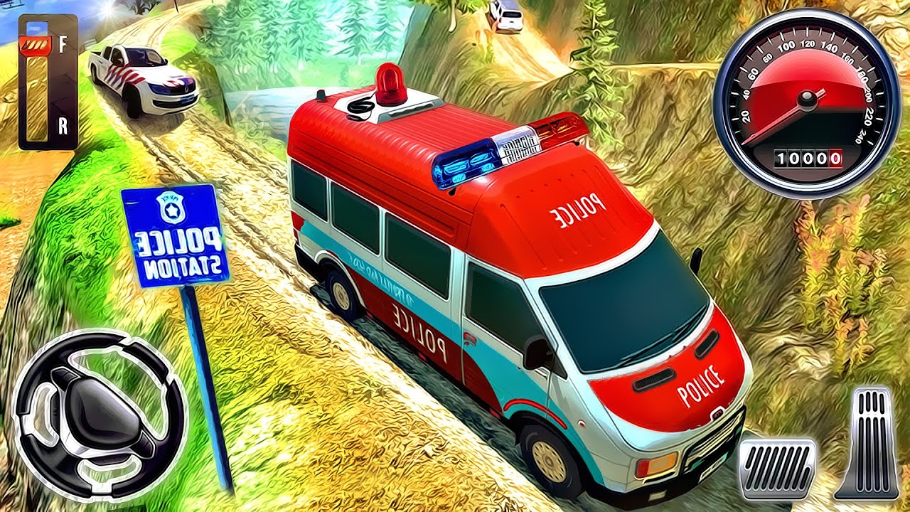 Offroad Police Van Driving Sim - Emergency Minibus Drivу Game | Android Gameplay
