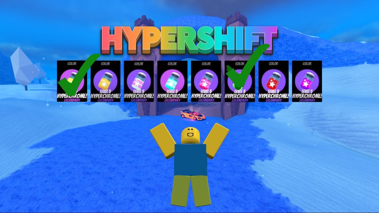 We got another Hyperchrome LVL 2 Roblox Jailbreak road to hypershift.