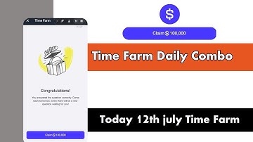 Today 12th july Time Farm Oracle Of Time Answer | Time Farm Daily Combo