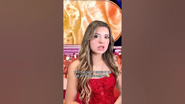 Taylor Swift said my name at the Grammys 😭#grammys #taylorswift #shortsfeed