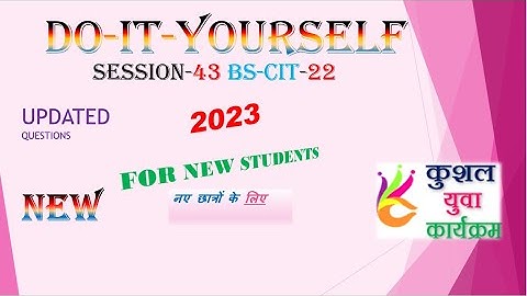 session 43 do it yourself || session BS-CIT=22   #session #shorts #online   #kyp