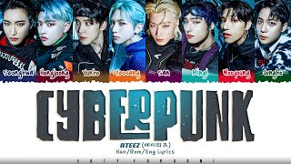 ATEEZ (에이티즈) – ‘Cyberpunk’ Lyrics [Color Coded_Han_Rom_Eng]