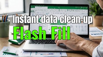 Automatic data clean up with Excel Flash Fill