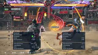 * OLD | Patched Now * Jin - Max Damage WS2 and CD1 COMBO - Season 2 - Tekken 8 (No Heat/Rage/CH).
