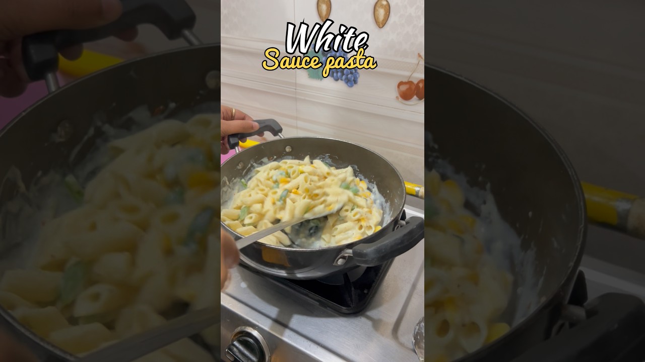 🥰Let's make white sauce pasta😍👌 