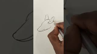 How To Draw Deer Easy #shorts #youtubeshorts #drawing