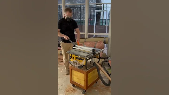 Thickness planing on a table saw.. when you have to #woodworking #shorts