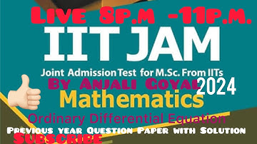 IIT JAM 2024 Ordinary Differential Equation #viral #ordinarydifferentialequations
