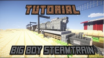 Minecraft tutorial, Big Boy steam train [part 2]