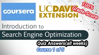 Introduction to Search Engine Optimization Coursera Quiz Answers (Week1-4) - All Quiz 100% Score