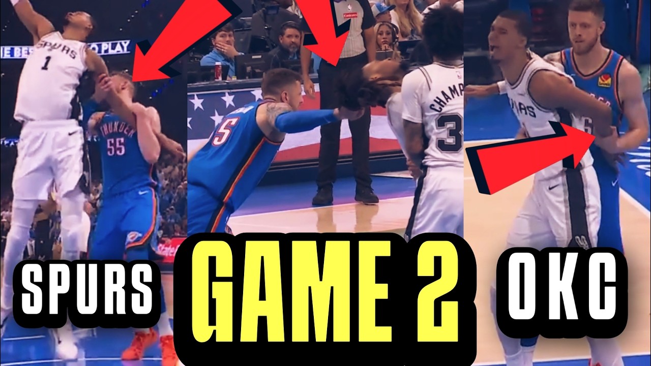 GRABE naman Ref! WRESTLING si Hartenstein! HILA kay Wemby! SABUNOT kay Castle! Spurs vs OKC Game 2