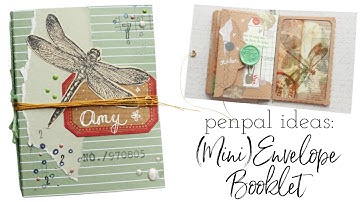 Penpal Process Video: Mini Envelope Book with Binding 💌