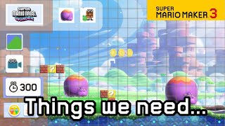 Things We Need In Super Mario Maker 3! #smm3 #smm2