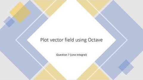 Plot vector field using Octave