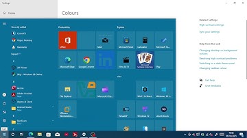 How to fix colour issue with start menu or taskbar windows 10