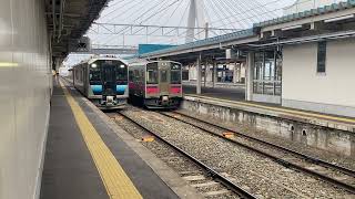 青森駅5番線 GV-E400-19 発車