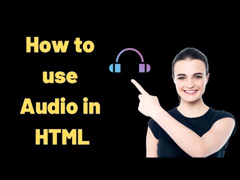 How to use audio tag in html