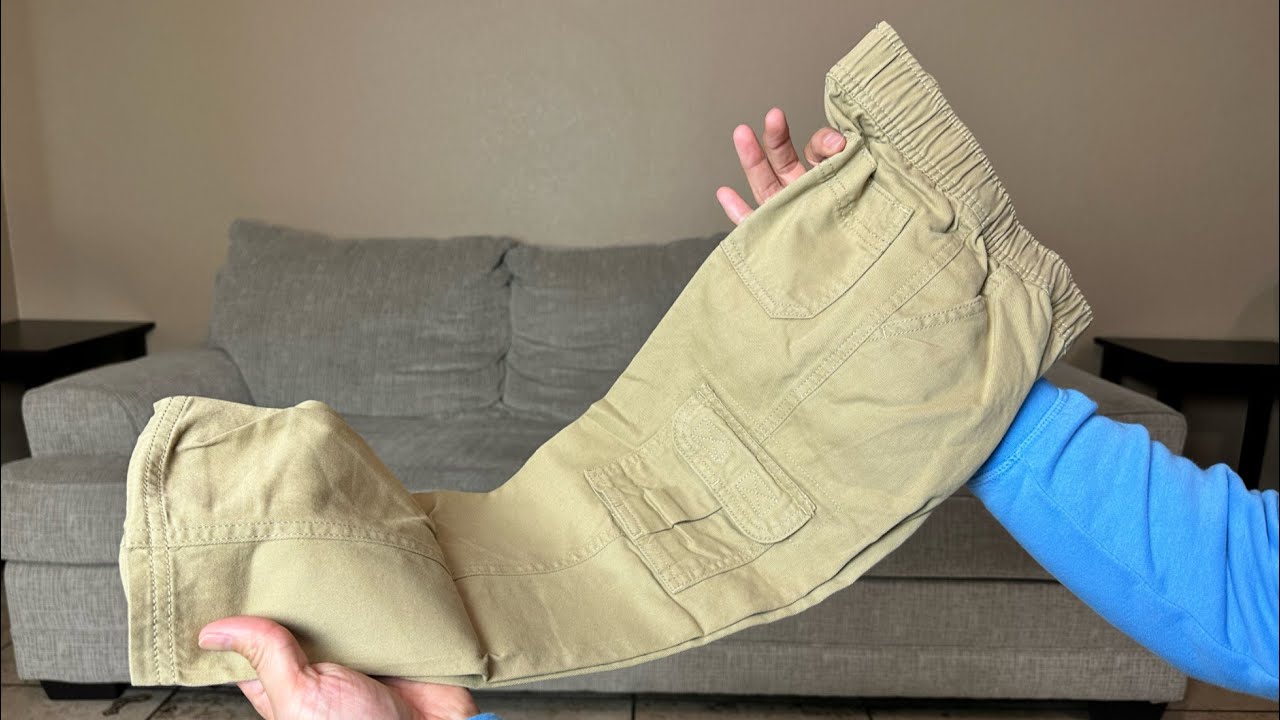Childrens Place Cargo Pants Kaki Review - YouTube