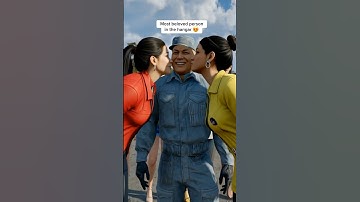 Most beloved person in the hangar 😍