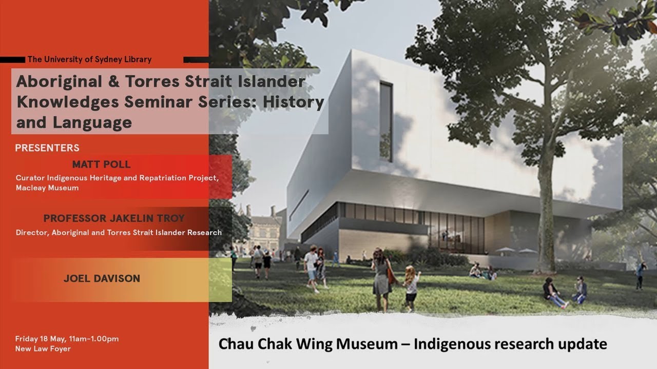 Aboriginal and Torres Strait Islander Knowledges Seminar Series 1: History and language