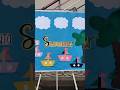 summer board decoration ideas 💡😀 #firstvideo #boarddecoration #school
