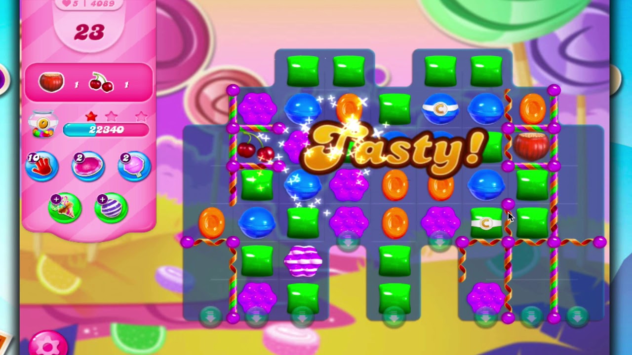 Candy Crush Saga Level 4089 HOW CANDY CANE CURLS WORK YouTube