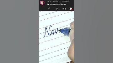 “Nayan” How to Write Your Name in Cursive Writing | #shorts