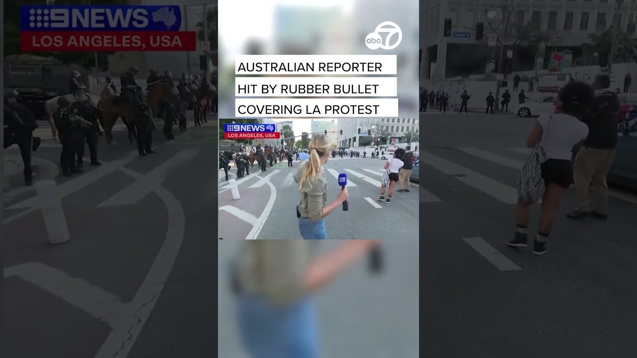 Reporter Hit By Rubber Bullet While Covering ICE Protests In Downtown LA