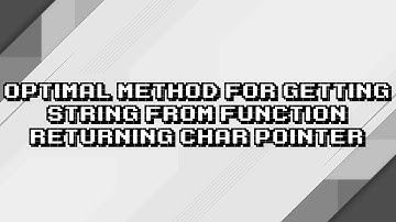 Properly Getting a String from a Foreign Function: Char Pointer Simplified