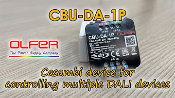 CBU-DA-1P: Casambi device for controlling multiple DALI devices | Electrónica OLFER