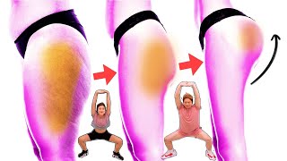 8 MIN BEST SQUAT ROUTINE for BUTT GROWTH + SLIM THIGH with Muscle Watching | At Home | No Equipment