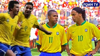 Robinho, Ronaldinho, Elano and Adriano Showing Their Class in 2009 vs Andrea Pirlo and Italy