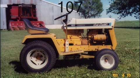 time line of all the cub cadets up to red models