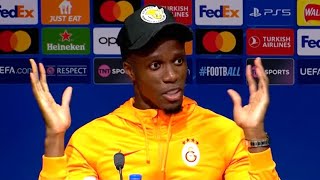 'When you look at my face do you think I'M BOTHERED AT ALL?' | Wilfried Zaha | Man Utd v Galatasaray
