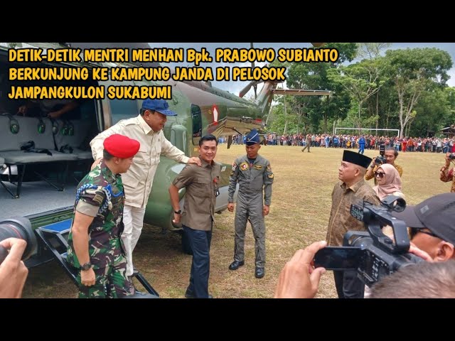 KAGEET‼️MENTRI MENHAN PRABOWO SUBIANTO SAMPAI TERHARU SAAT MELIHAT ANTUSIASME WARGA JAMPANGKULON class=